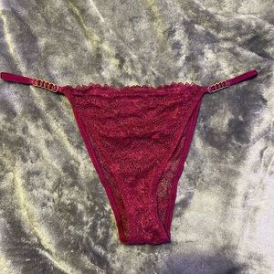 Victoria’s Secret High Waisted Maroon Lace Cheeky